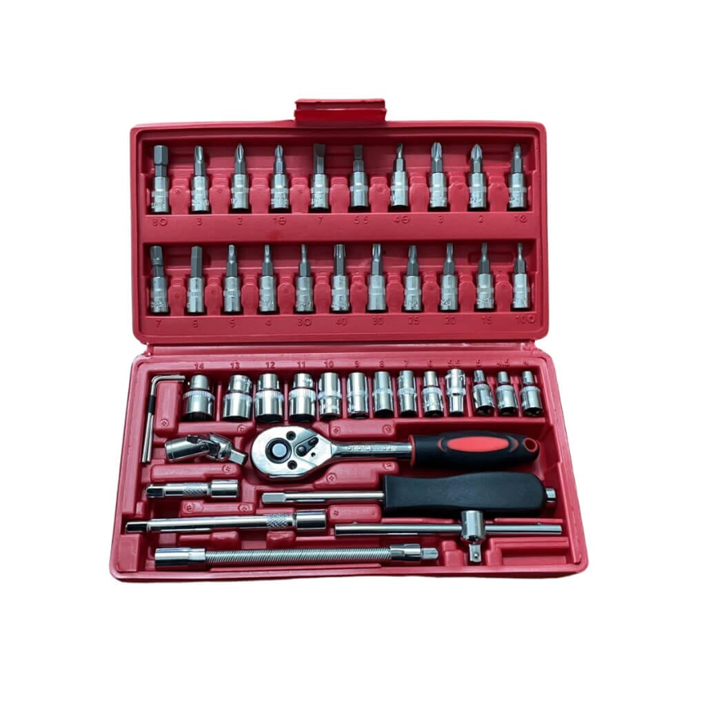 Jogo de Ferramentas 46 Peças com Maleta Jogo de Ferramentas 46 Peças com Maleta Design & Casa