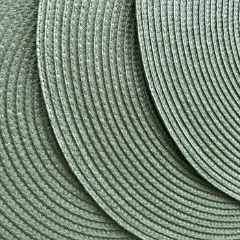 Kit 1 (Jogo americano verde) Jogo Americano Redondo 6 Peças Verde Design & Casa