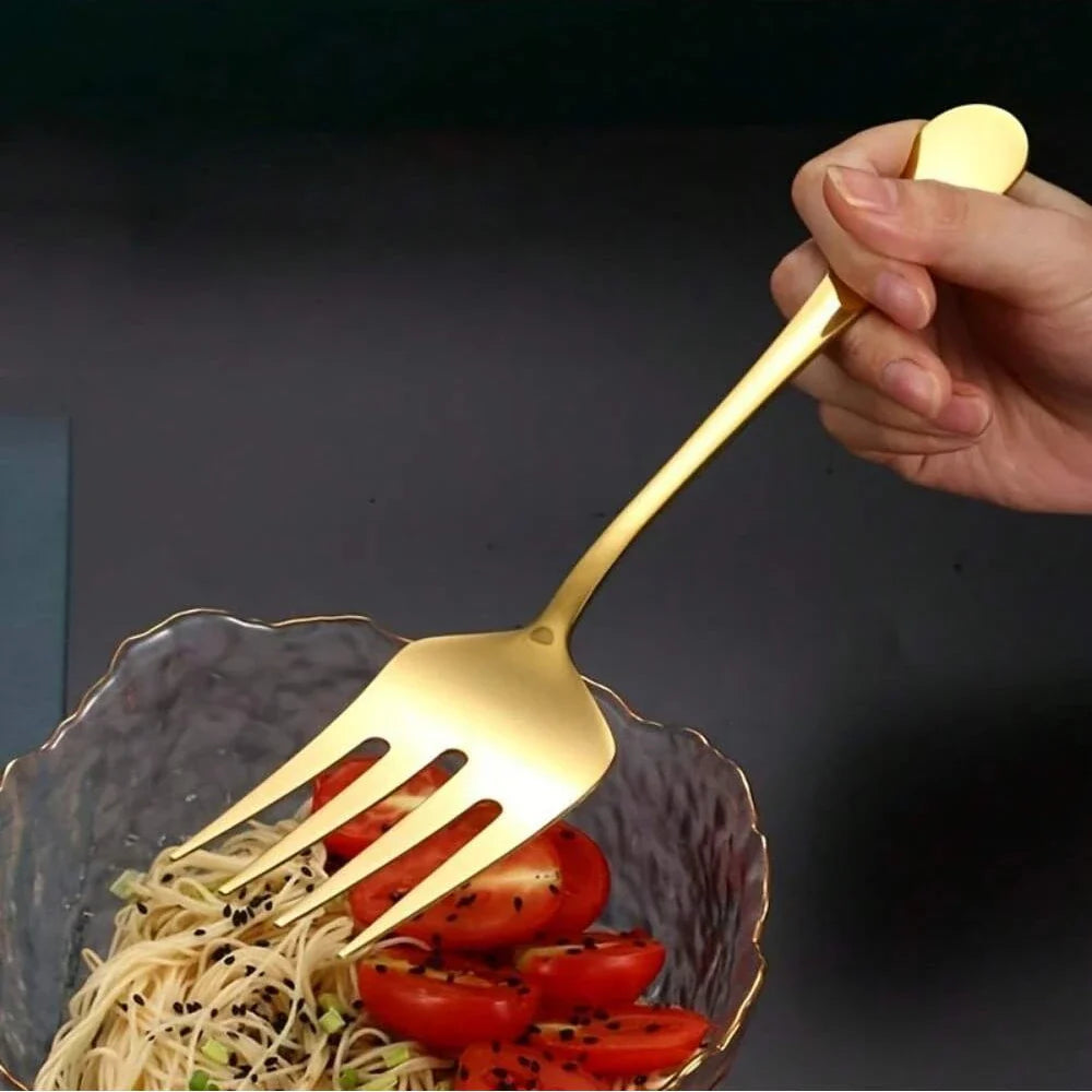 Kit 2 peças Utensílio De Cozinha De Inox Dourado Kit 2 peças Utensílio De Cozinha De Inox Dourado LightHousi