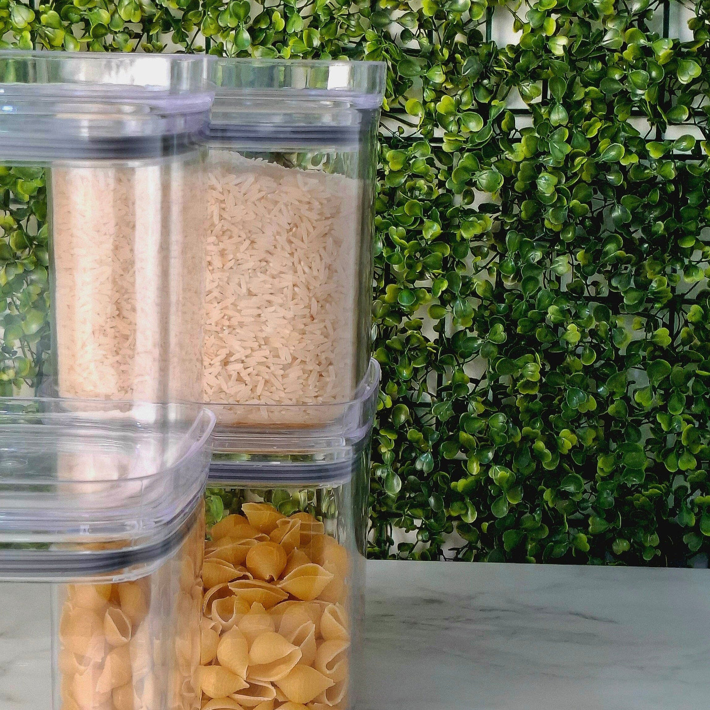 Kit 2 Potes Hermético Quadrado Tripla Vedação 1,4 L Coleção Potes Herméticos- Hermético Quadrado Tripla Vedação 1,4 L Design & Casa