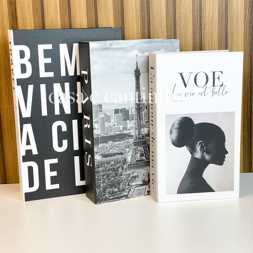 Kit 3 Livros Decorativos Porta Objetos Multiuso Kit 3 Livros Decorativos Porta Objetos Multiuso Design & Casa Travel