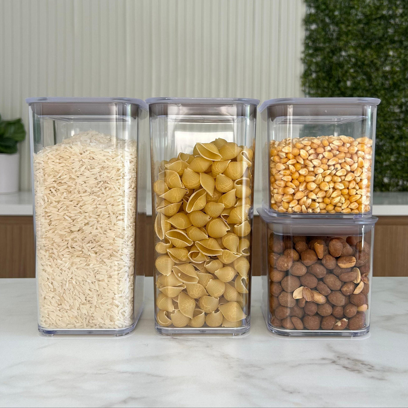 Kit 4 Potes Herméticos Modo Resistente| 1,2L + 580mL Coleção Potes Herméticos- Kit 4 Potes Herméticos Modo Resistente| 1,2L + 580mL Design & Casa