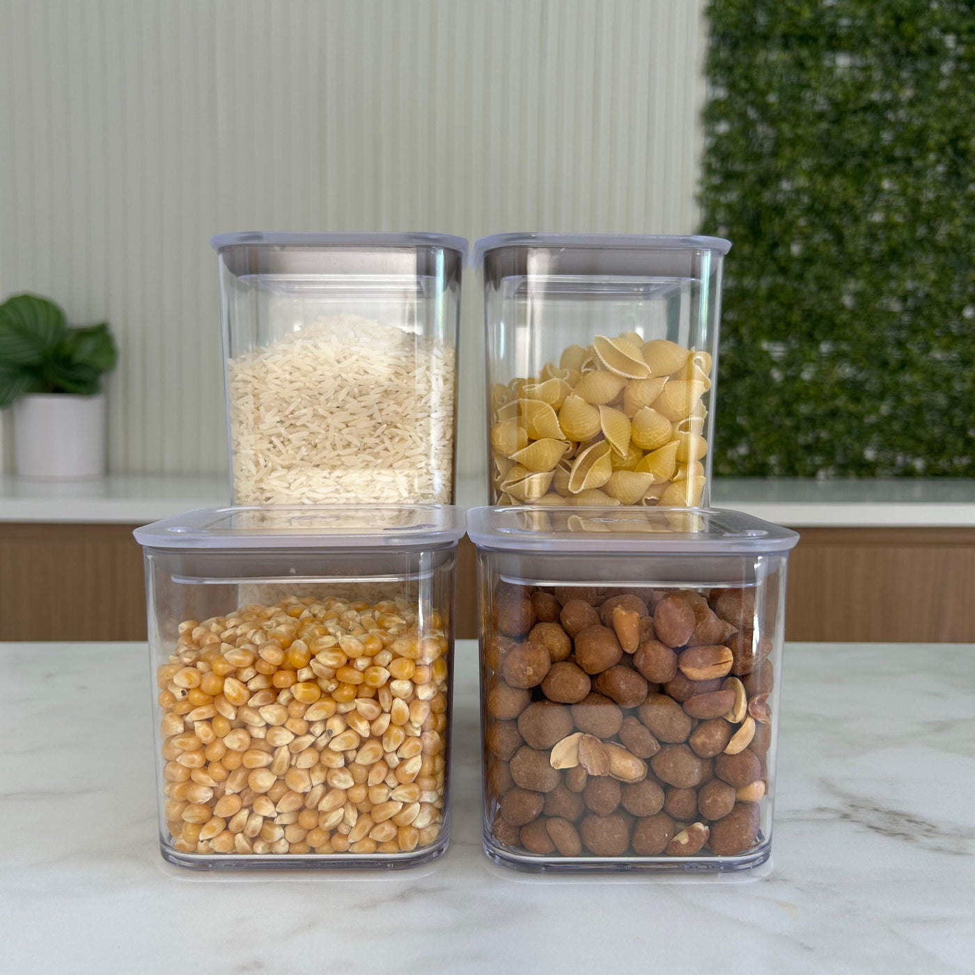 Kit 4 Potes Herméticos Modo Resistente| 1,2L + 580mL Coleção Potes Herméticos- Kit 4 Potes Herméticos Modo Resistente| 1,2L + 580mL Design & Casa