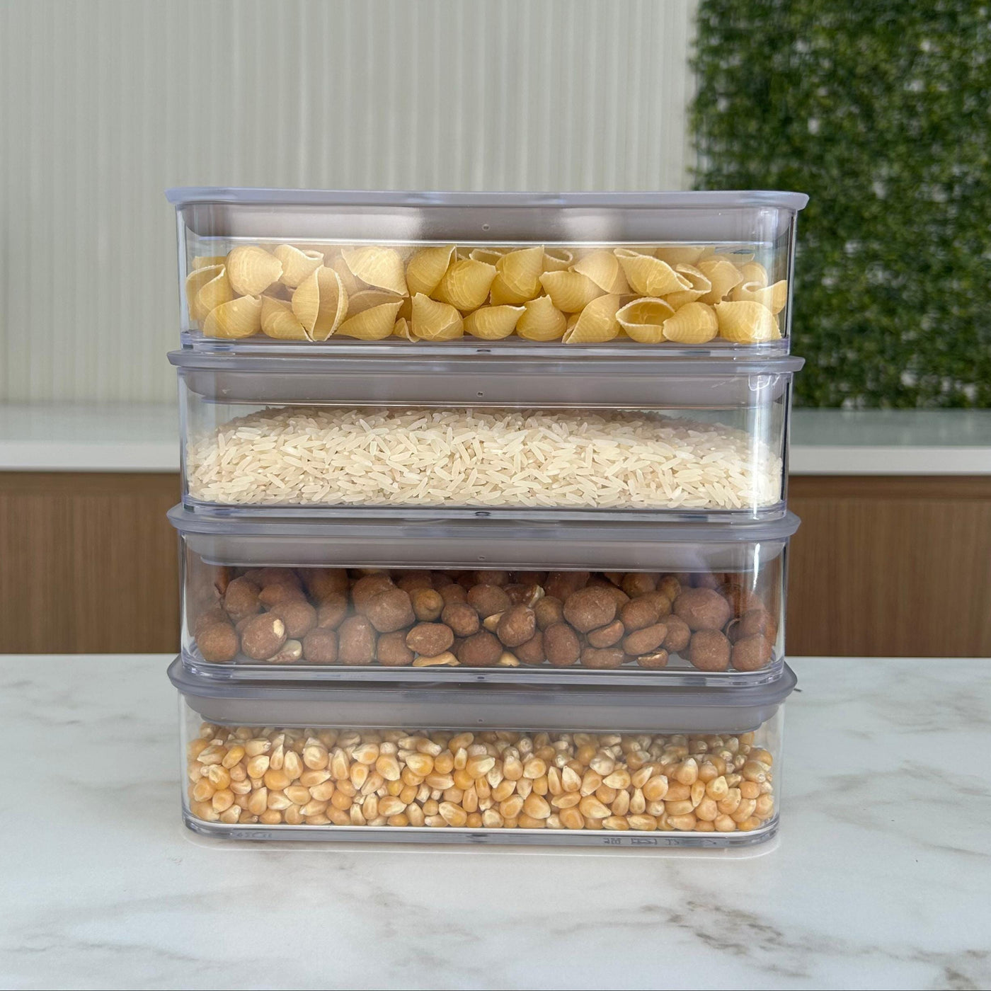 Kit 4 Potes Herméticos Modo Resistente 530ml Coleção Potes Herméticos- Kit 4 Potes Herméticos Modo Resistente 530ml Design & Casa