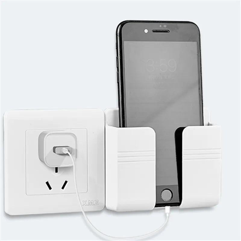 Kit 4 Suportes de Parede Para Carregar Celular Suporte 02 - Suporte de Parede Para Carregar Celular Design & Casa