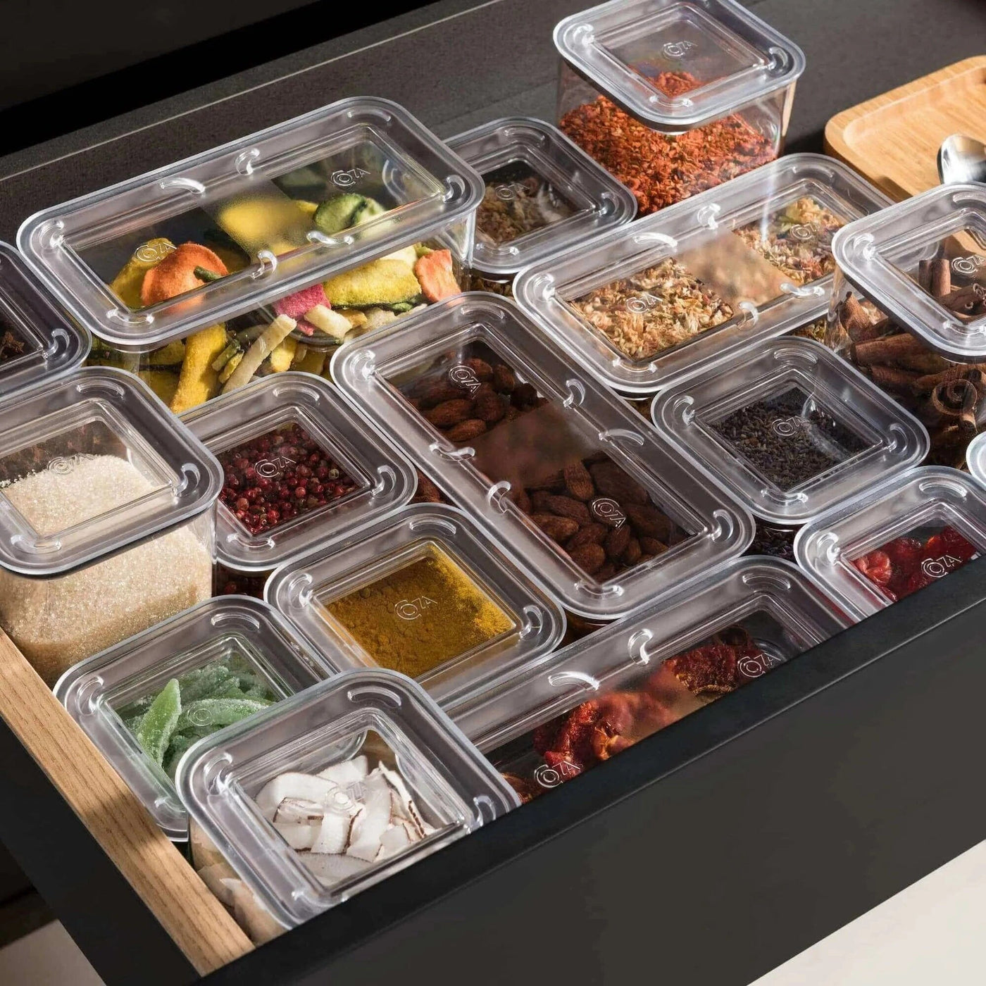 Kit 8 Potes Herméticos Modo Multi Tamanhos Coleção Potes Organizadores- Kit 8 Potes Herméticos Modo Multi Tamanhos Design & Casa