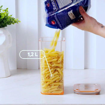 Kit 8 Potes Herméticos Modo Multi Tamanhos Coleção Potes Organizadores- Kit 8 Potes Herméticos Modo Multi Tamanhos Design & Casa