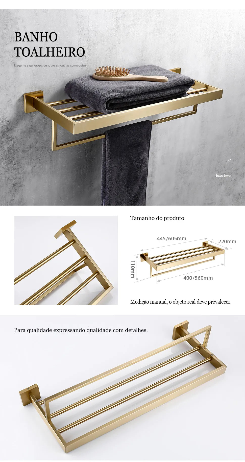 Kit Acessórios Para Banheiro Luxo Banheiro 09 - Kit Acessórios Para Banheir Design & Casa