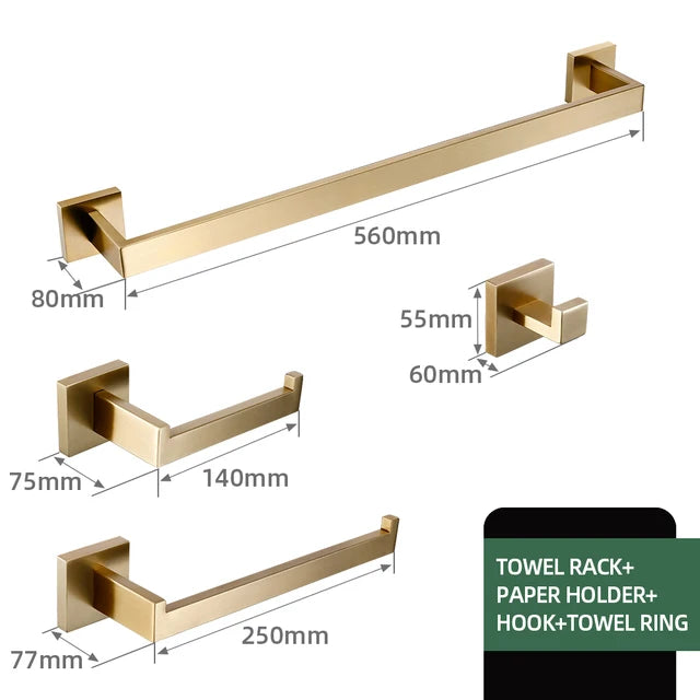 Kit Acessórios Para Banheiro Luxo Banheiro 09 - Kit Acessórios Para Banheir Design & Casa