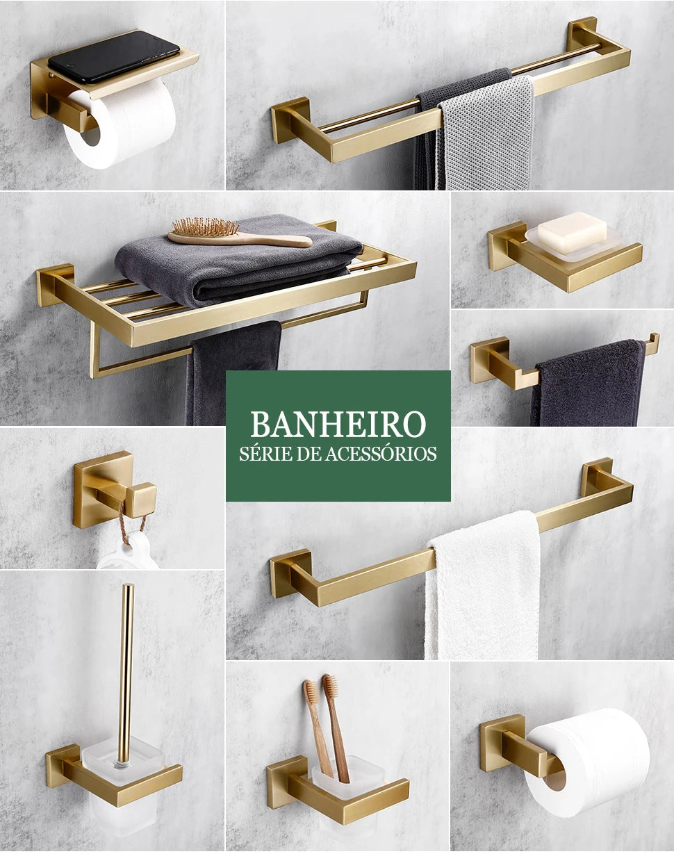 Kit Acessórios Para Banheiro Luxo Banheiro 09 - Kit Acessórios Para Banheir Design & Casa