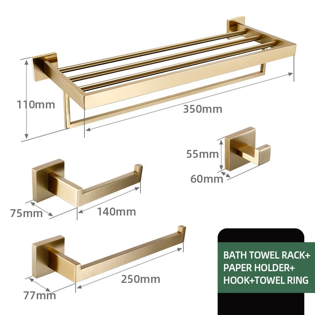 Kit Acessórios Para Banheiro Luxo Banheiro 09 - Kit Acessórios Para Banheir Design & Casa