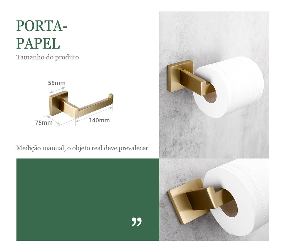 Kit Acessórios Para Banheiro Luxo Banheiro 09 - Kit Acessórios Para Banheir Design & Casa