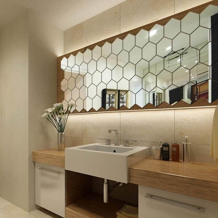 Kit com 10 Espelhos Decorativos 12x10cm com Fixação Adesiva Kit com 10 Espelhos Decorativos 12x10cm com Fixação Adesiva Design & Casa