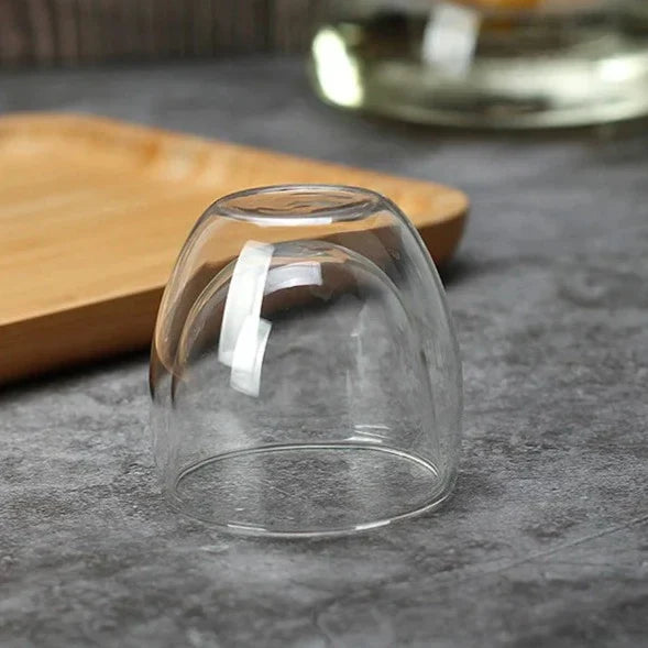 Kit Mini Copos e Xícaras de Vidro Parede Dupla Kit Mini Copos e Xícaras de Vidro Parede Dupla LightHousi