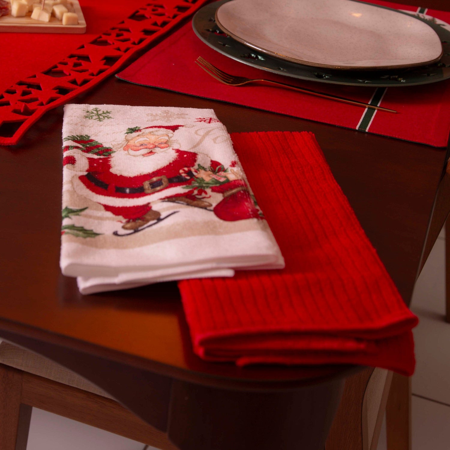 Kit Pano De Prato Natalino Kit Pano De Prato Natalino Design & Casa