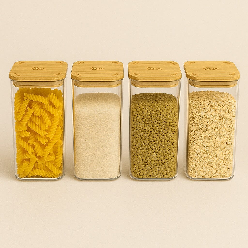 Kit Pote Hermético Bambu 1,2L Design & Casa