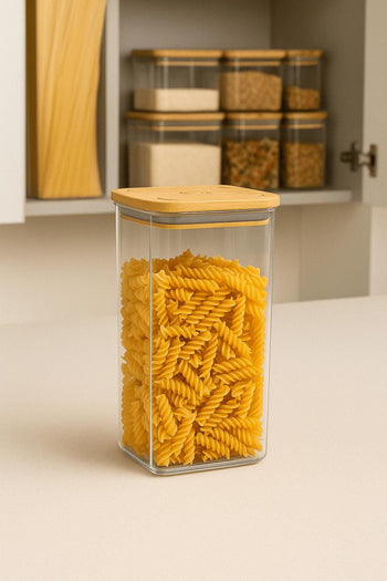 Kit Pote Hermético Bambu 1,2L Design & Casa