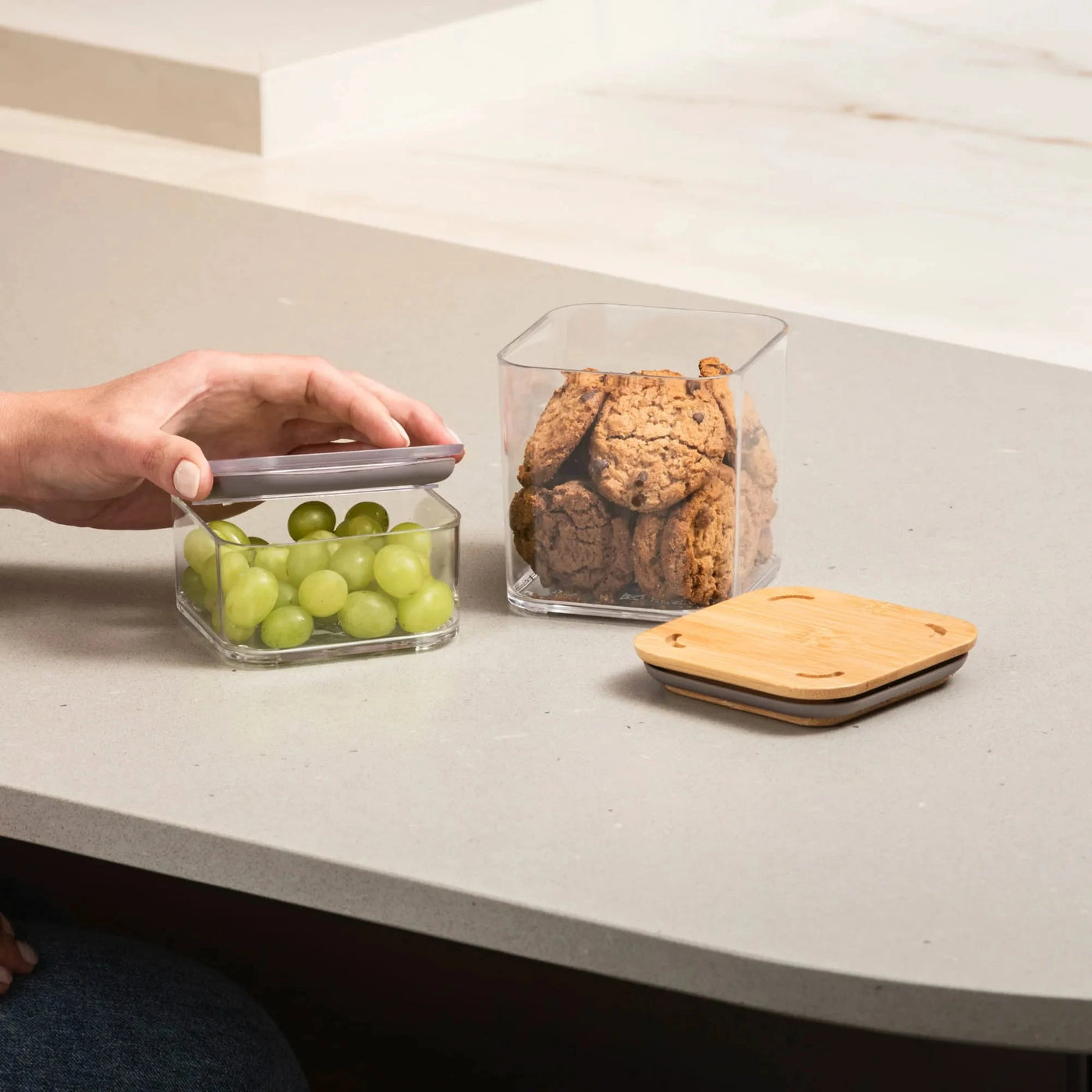 Kit Pote Hermético Bambu 230ml | Leve 4, Pague 3 Coleção Pote Hermético- Kit Pote Hermético Bambu 230ml | Leve 4, Pague 3 Design & Casa