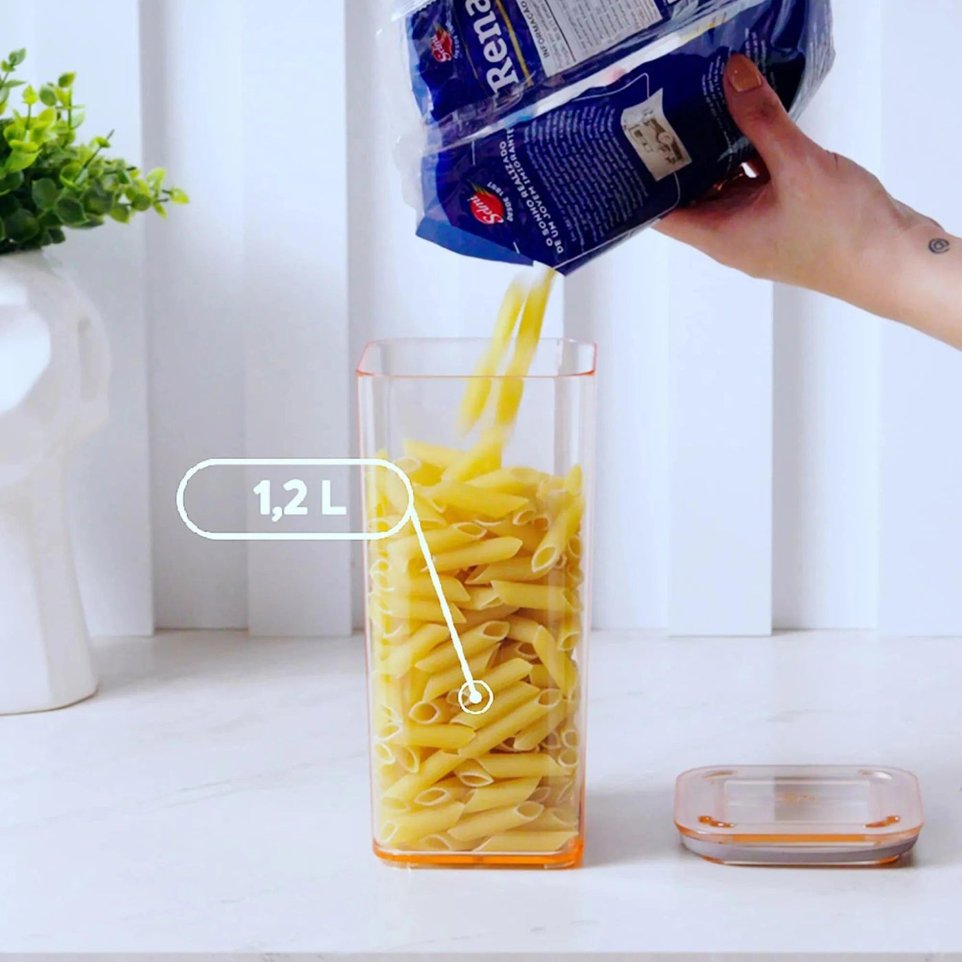 Kit Pote Hermético Transparente 1,2L | Leve 4, Pague 3 Coleção Pote Hermético- Kit Pote Hermético Transparente 1,2L | Leve 4, Pague 3 Design & Casa