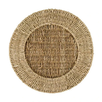 Kit Rústico Mesa Posta Jogo Americano Redondo 6 Peças Verde Design & Casa