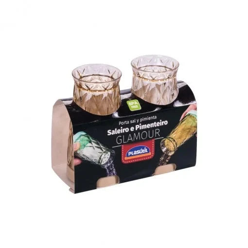 Kit Saleiro e Pimenteiro Glamour Kit Saleiro e Pimenteiro Glamour Design & Casa