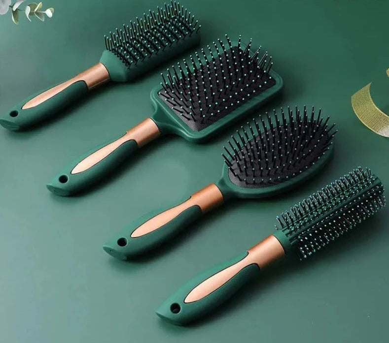 KLINA Hair Massage Air Cushion Comb Brush Scalp Hairbrush Detangle Anti Static Salon SPA Hairdressing Styling Tool Oval Round Design & Casa