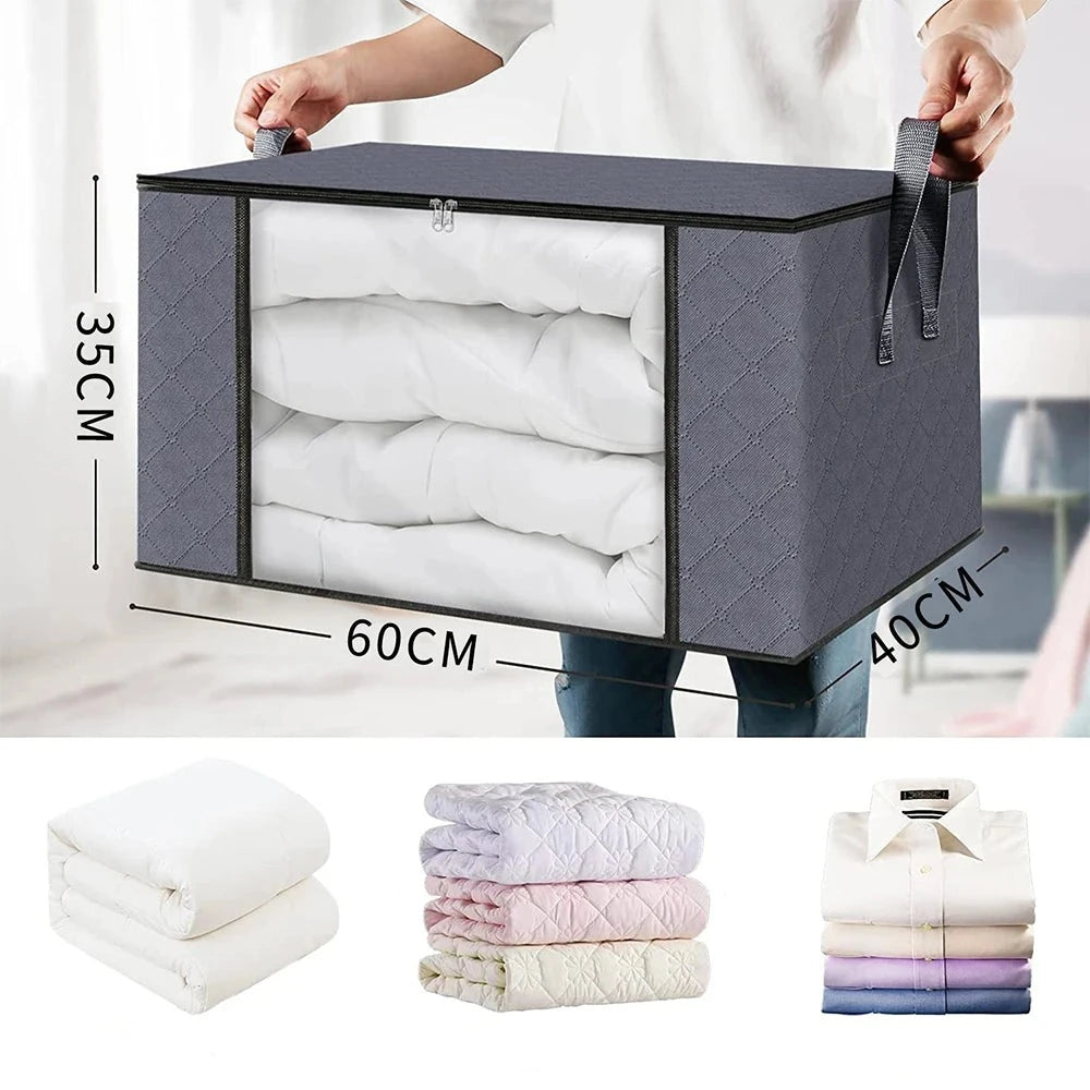 Large Capacity Clothes Storage Bag Foldable Blanket Storage Containers for Organizing Bedroom Closet Design & Casa