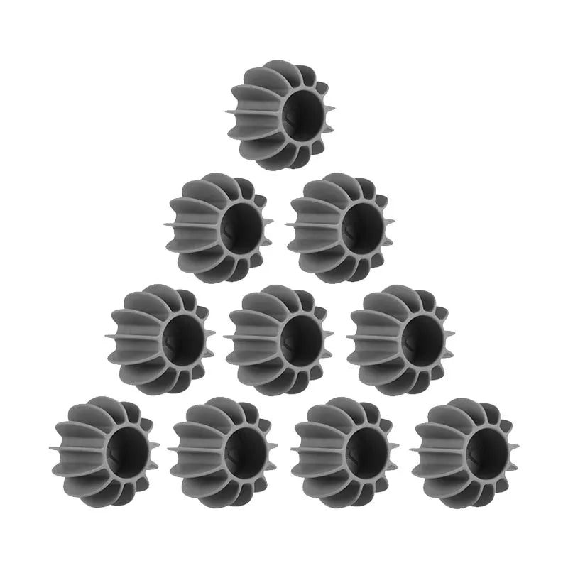 Laundry Ball Reusable Silicone Clothes Hair Cleaning Tools Pet Hair Remover Washing Machine Cat Hair Catcher Laundry Ball Design & Casa JIT-003-10PCS-Grey