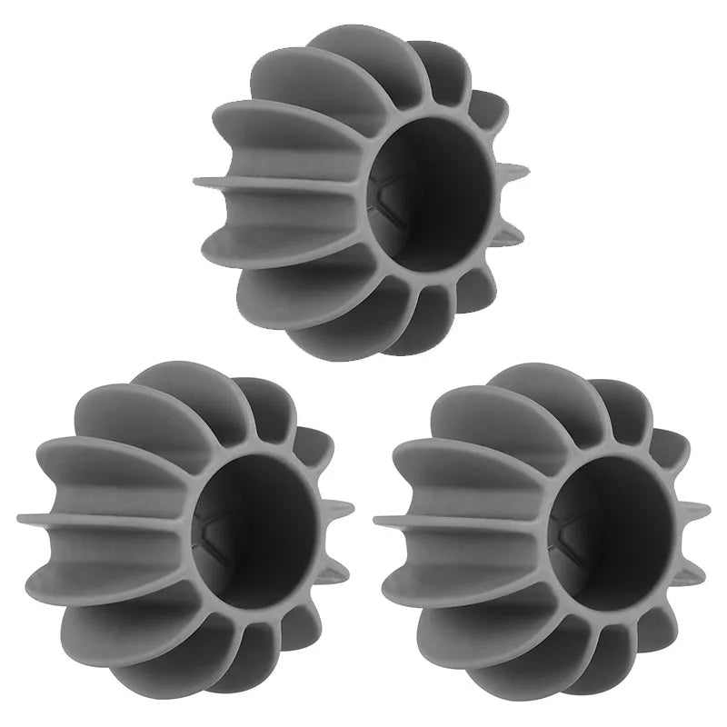 Laundry Ball Reusable Silicone Clothes Hair Cleaning Tools Pet Hair Remover Washing Machine Cat Hair Catcher Laundry Ball Design & Casa JIT-003-3PCS-Gery