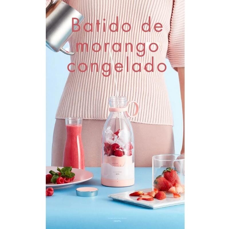 Liquidificador Mini Portátil USB Multifuncional Liquidificador Mini Portátil USB Multifuncional Design & Casa