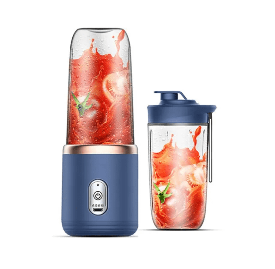 Liquidificador Portátil Pequeno Azul - 300ml Liquidificador Portátil Pequeno Azul - 300ml Design & Casa