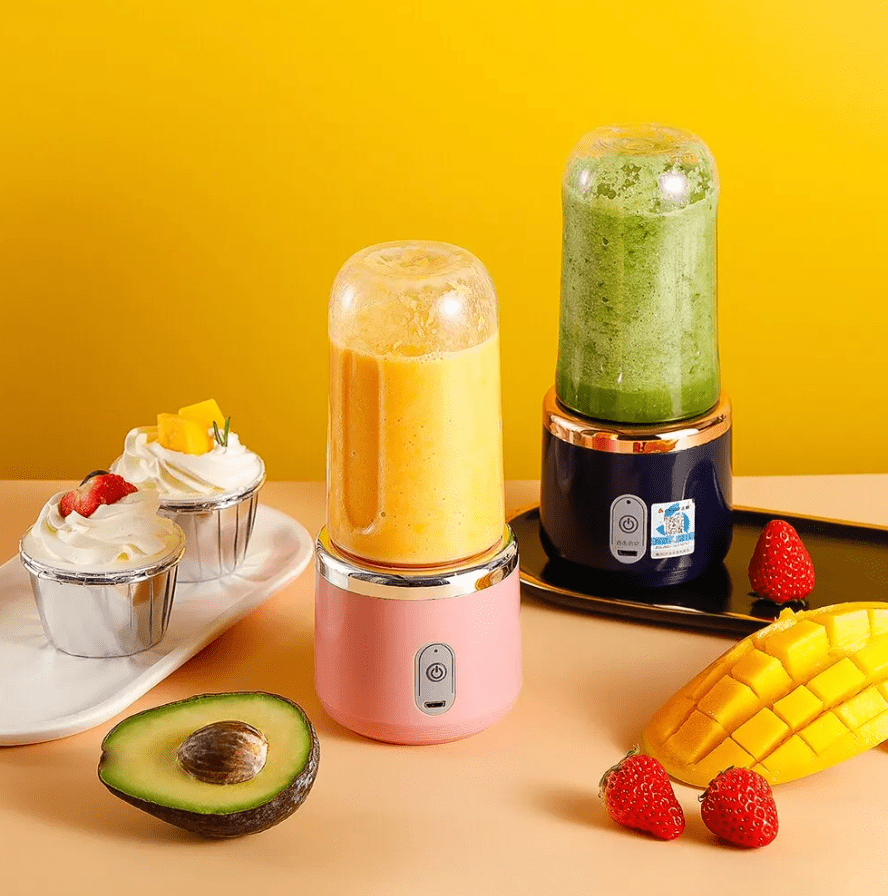 Liquidificador Portátil Pequeno Azul - 300ml Liquidificador Portátil Pequeno Azul - 300ml Design & Casa