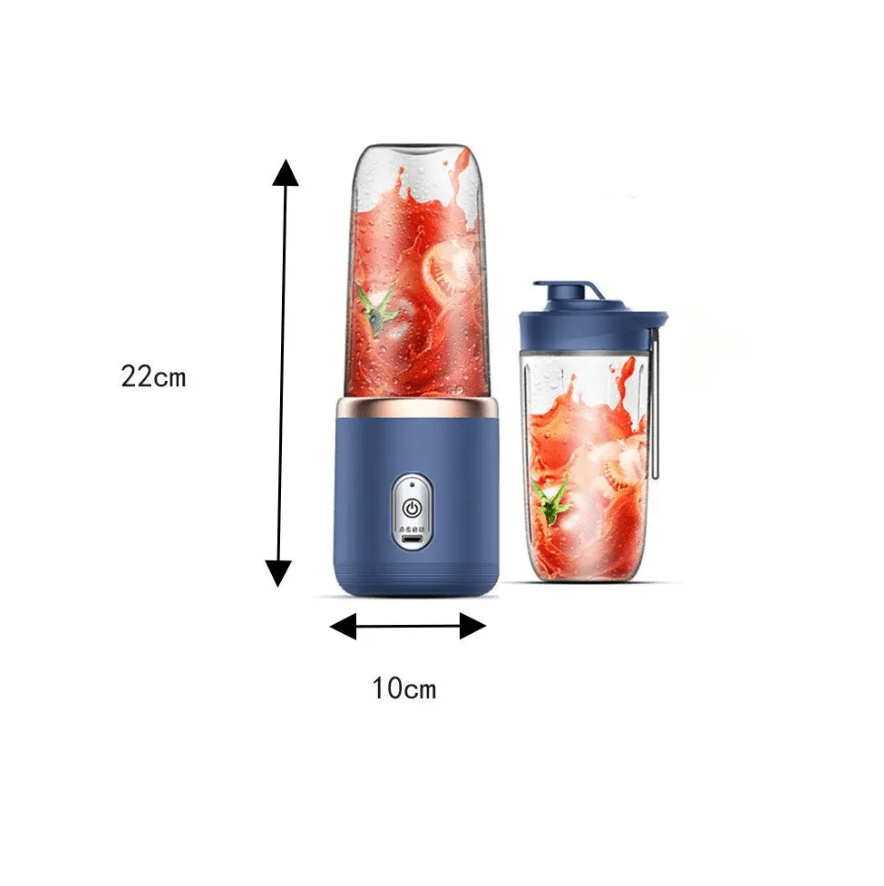 Liquidificador Portátil Pequeno Azul - 300ml Liquidificador Portátil Pequeno Azul - 300ml Design & Casa