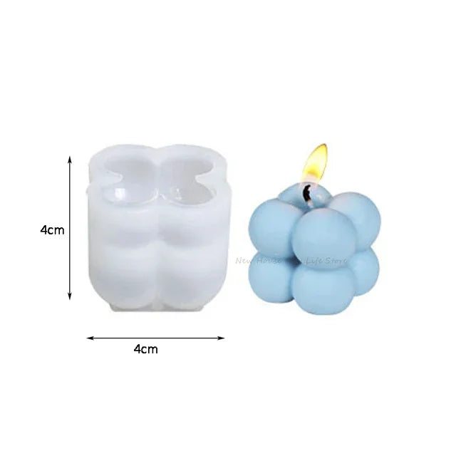 Love Cube Silicone Mold for Handmade Candle Plaster Soap Epoxy Resin Chocolate Decoration Gypsum Ice DIY Baking Mould Design & Casa mold B