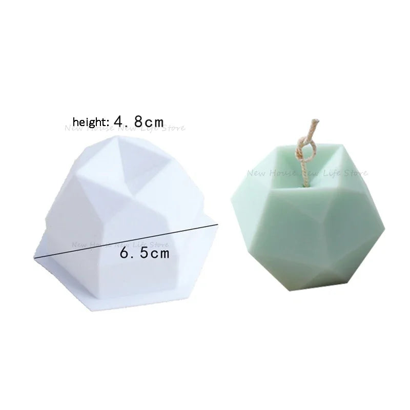 Love Cube Silicone Mold for Handmade Candle Plaster Soap Epoxy Resin Chocolate Decoration Gypsum Ice DIY Baking Mould Design & Casa mold D