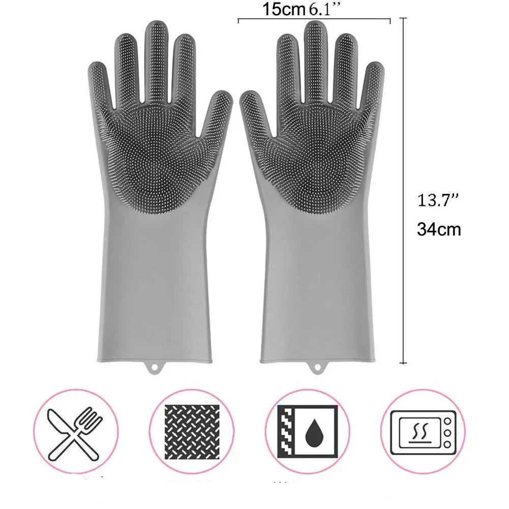 Luva Para Limpeza De Silicone Multicolor Luva Para Limpeza De Silicone Multicolor LightHousi