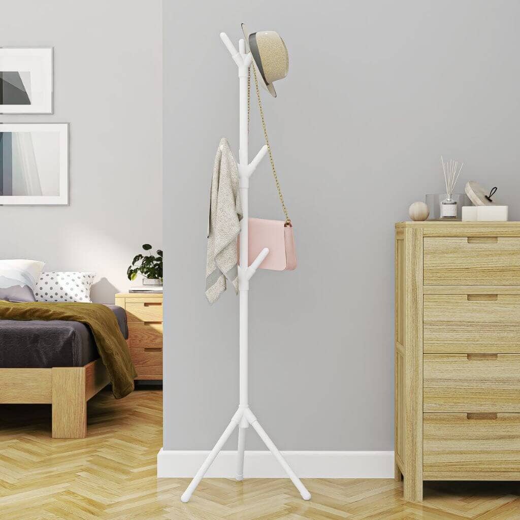 Mancebo Cabideiro de Chão Roupas com 12 Ganchos Mancebo Cabideiro de Chão Roupas com 12 Ganchos Design & Casa