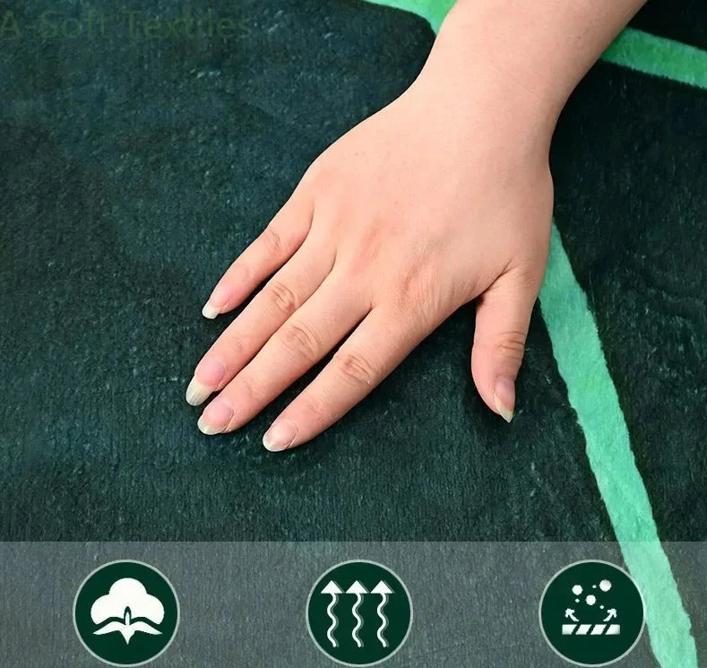 Manta Macia em Forma De Folha Grande para Decoração de Sofá e Cama Coleção Decoração - Manta Macia em Forma De Folha Grande para Decoração de Sofá e Cama Design & Casa