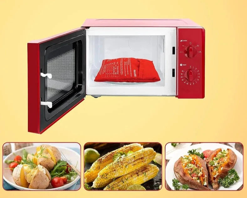 Microwave Potato Bag Reusable Express Microwave Potato Cooker Bag Baked Potato Cooker Perfect Potatoes 4 Minutes Red Baked Pouch Design & Casa