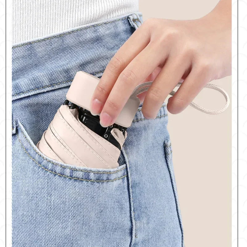 Mini Guarda Chuva Com Estojo Multicolorido Mini Guarda Chuva Com Estojo Multicolorido LightHousi