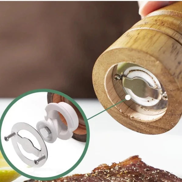 Moedor de Pimenta + Saleiro de Madeira Maciça Moedor de Pimenta + Saleiro de Madeira Maciça Design & Casa