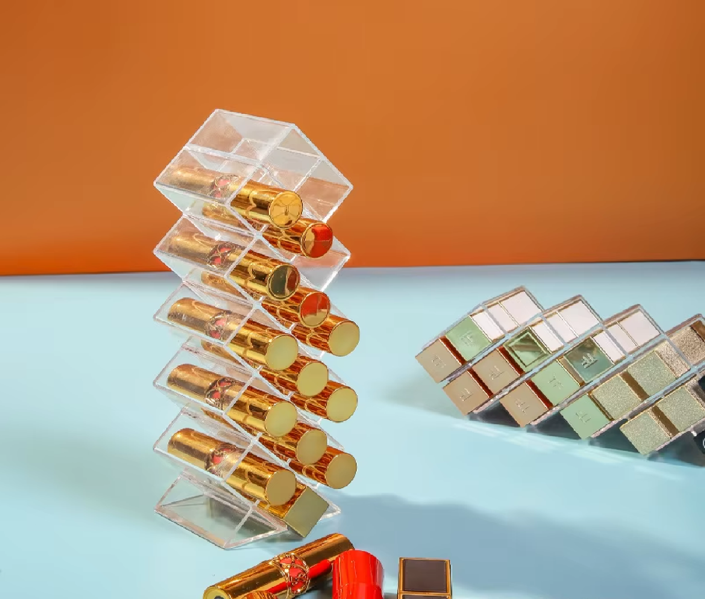 Organizador de Batons e Glosses Acrílico em Formato Colmeia Organizador de Batons e Glosses Acrílico em Formato Colmeia Design & Casa