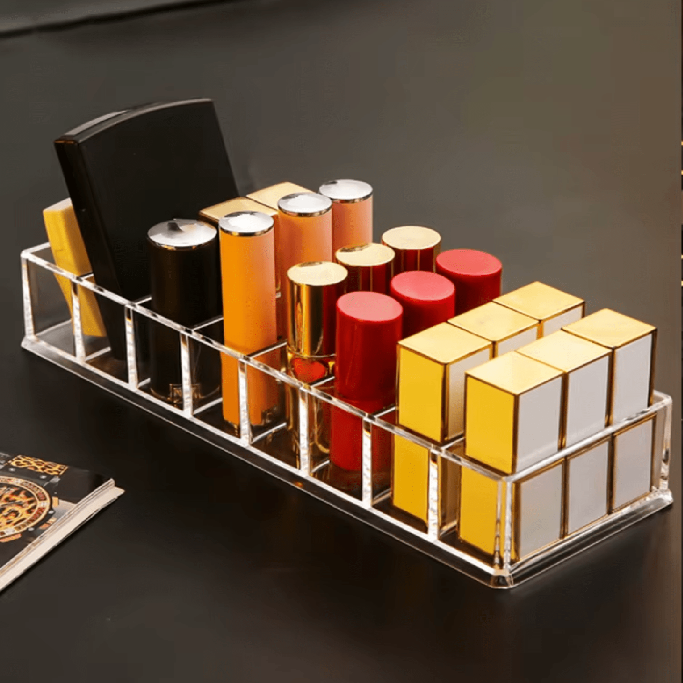 Organizador de Cosméticos em Acrílico Transparente 8 Compartimentos Organizador de Cosméticos em Acrílico Transparente 8 Compartimentos Design & Casa