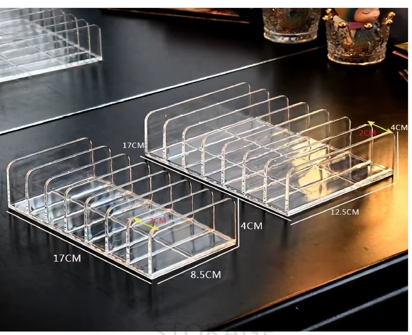 Organizador de Maquiagem em Acrílico 7 Compartimentos Organizador de Maquiagem em Acrílico 7 Compartimentos Design & Casa