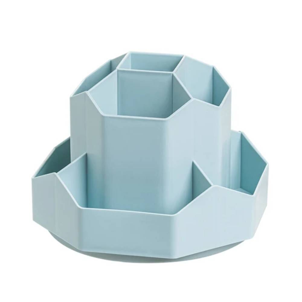 Organizador de Mesa Com Divisória Escritório 01 - Organizador de Mesa Com Divisória Design & Casa Azul