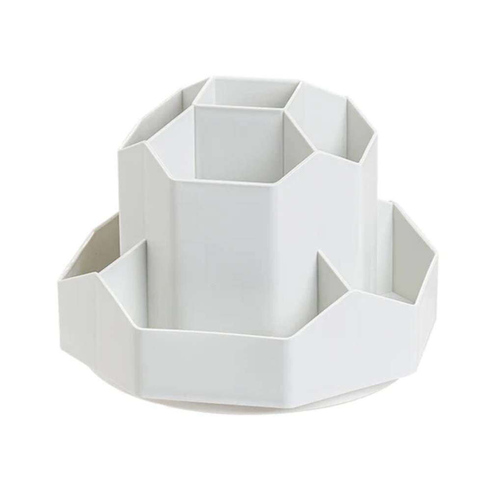 Organizador de Mesa Com Divisória Escritório 01 - Organizador de Mesa Com Divisória Design & Casa Branco