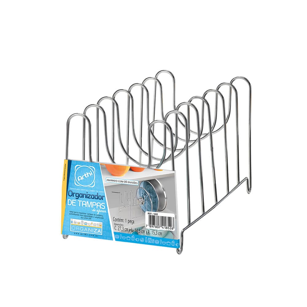 Organizador de Tampas para Bancada Organizador de Tampas para Bancada Design & Casa