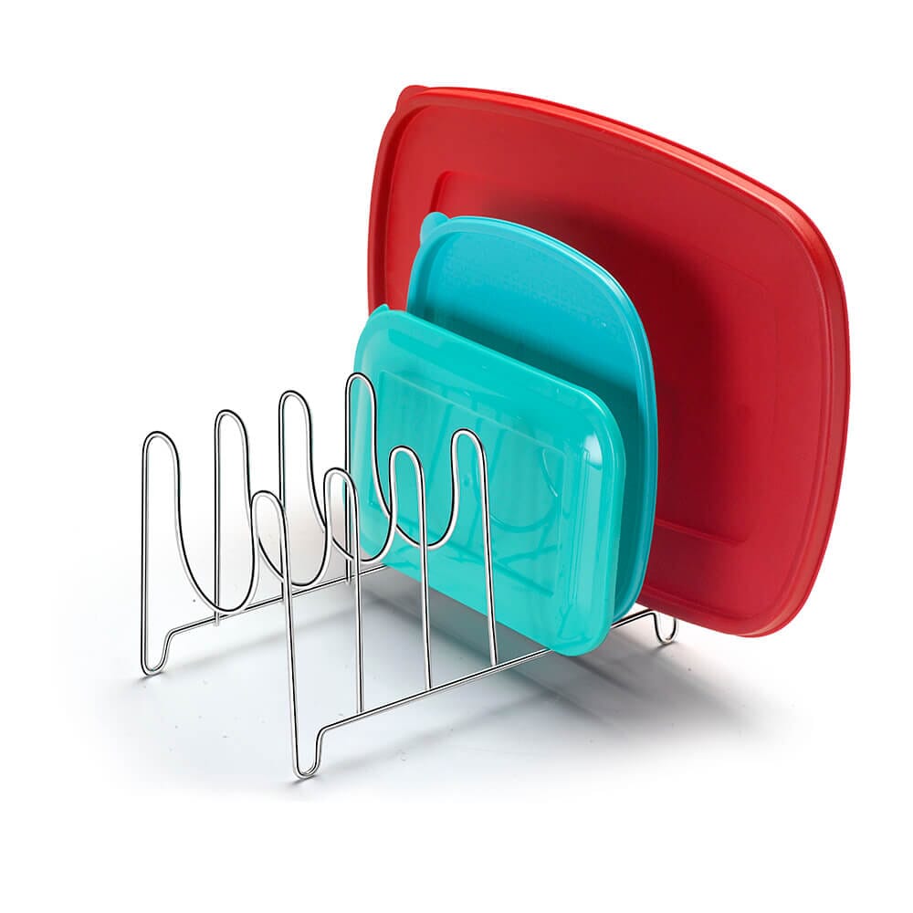 Organizador de Tampas para Bancada Organizador de Tampas para Bancada Design & Casa Cromado