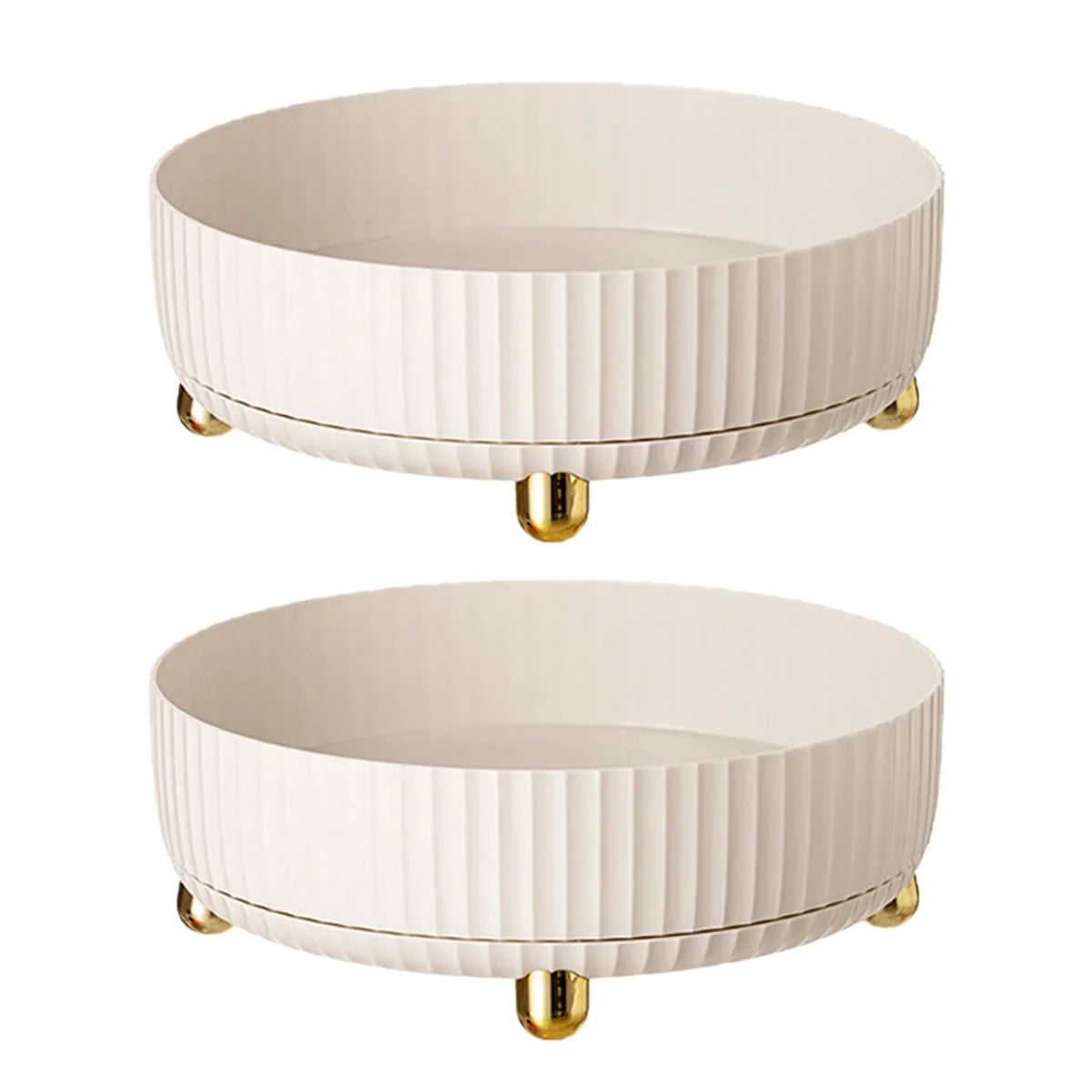 Organizador Multiuso Giratório Multicor Organizador Multiuso Giratório Multicor LightHousi 2 Peças Branco