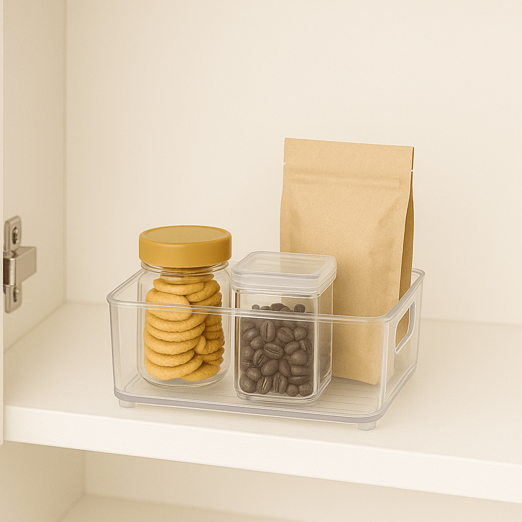 Organizador Multiuso Transparente 3,4L Organizador Multiuso Transparente 3,4L Design & Casa